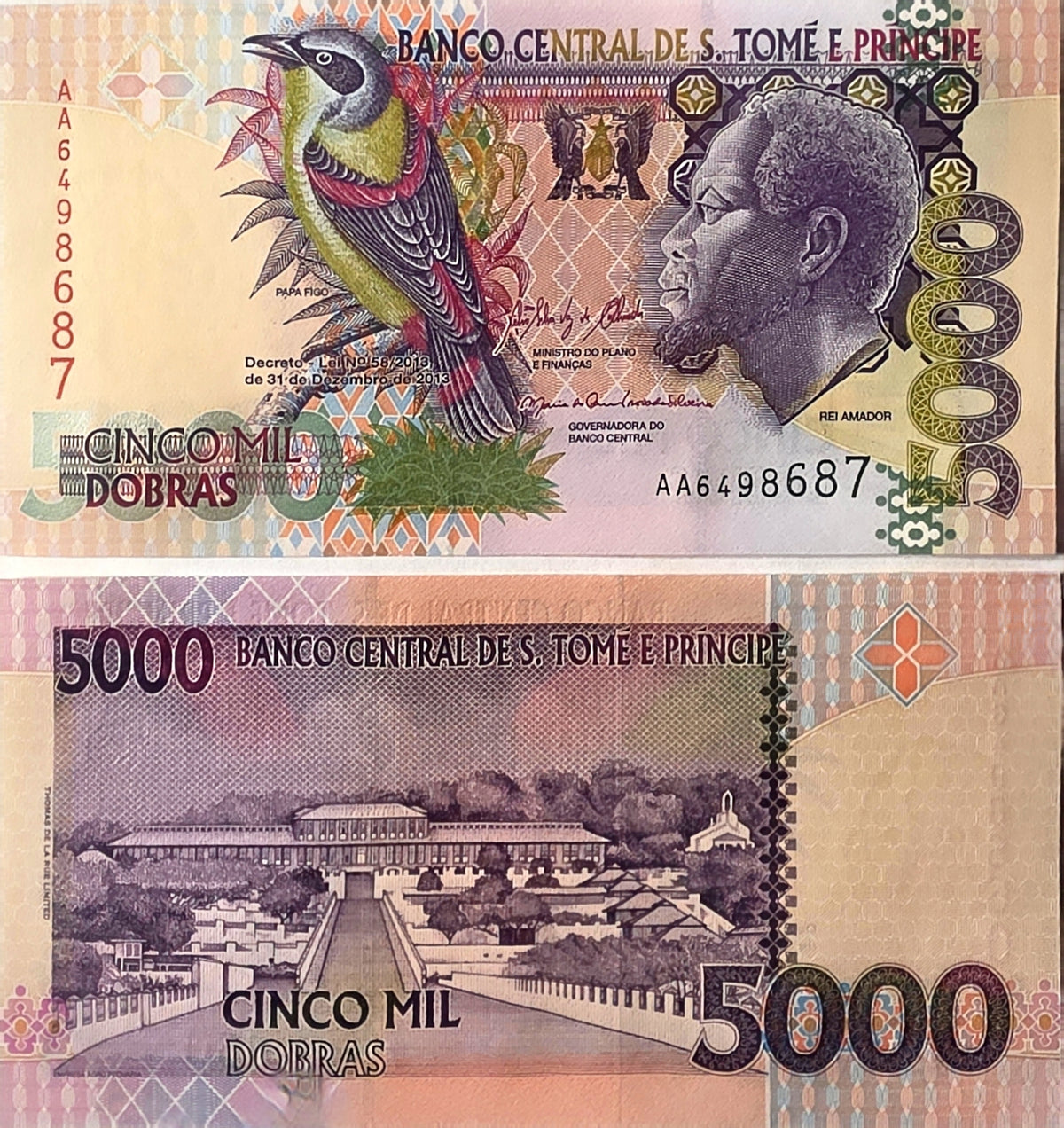 São Tomé 5000 Dobras (Random date)