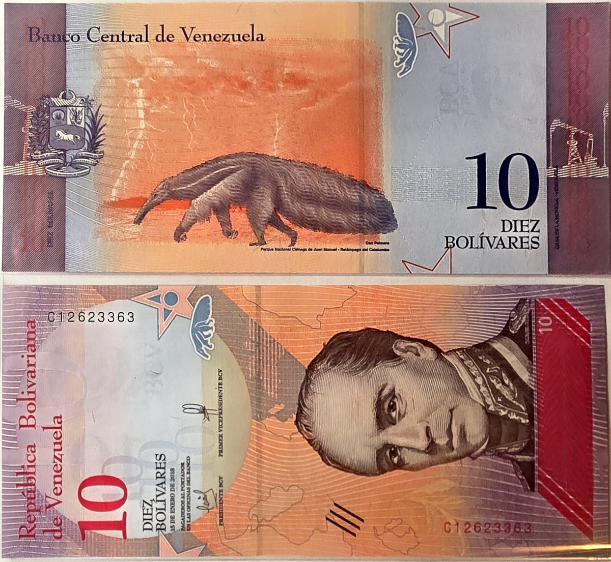 Venezuela 10 Bolivares unc/au