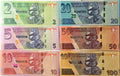 Zimbabwe 2/5/10/20/50/100 set 2019/2023 unc/au