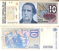 Argentina 10 Australes 1985-1991 unc/au