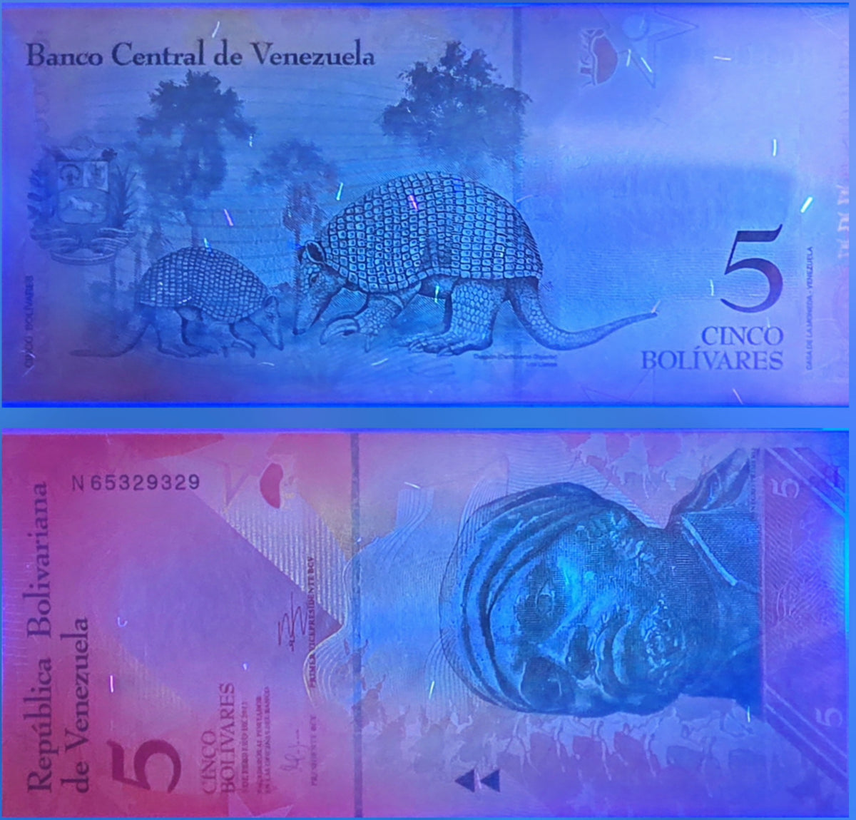 Venezuela 5 Bolivares unc/au