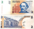 Argentina 2 Pesos ND unc/au